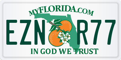 FL license plate EZNR77