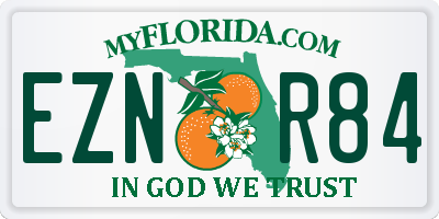 FL license plate EZNR84