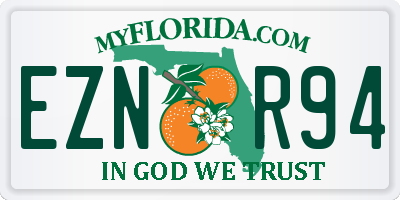 FL license plate EZNR94