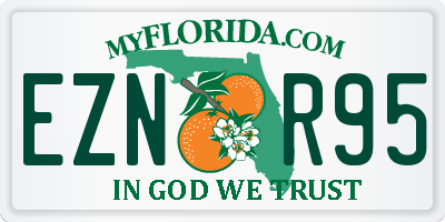 FL license plate EZNR95