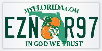 FL license plate EZNR97