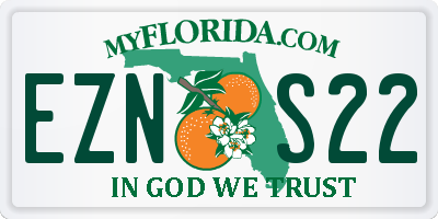 FL license plate EZNS22