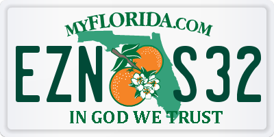 FL license plate EZNS32