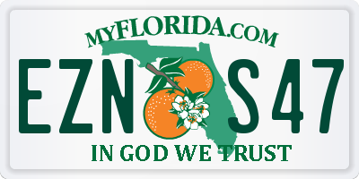 FL license plate EZNS47