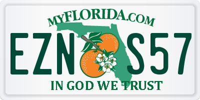 FL license plate EZNS57