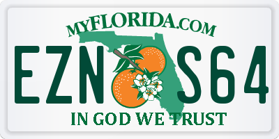 FL license plate EZNS64