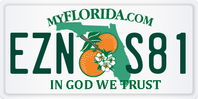 FL license plate EZNS81