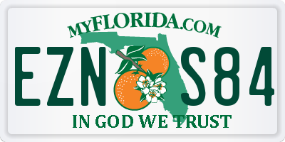 FL license plate EZNS84