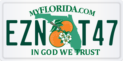 FL license plate EZNT47