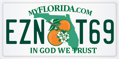 FL license plate EZNT69