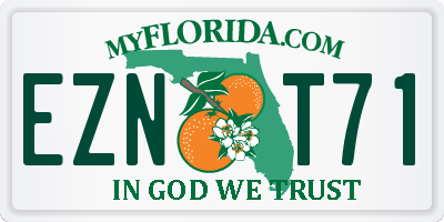 FL license plate EZNT71