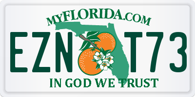 FL license plate EZNT73