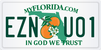 FL license plate EZNU01