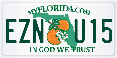 FL license plate EZNU15