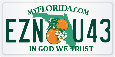 FL license plate EZNU43