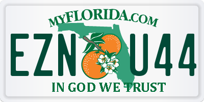 FL license plate EZNU44