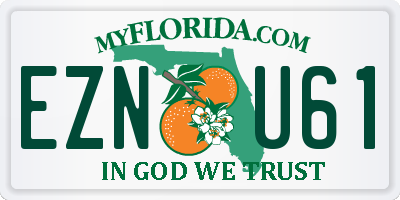 FL license plate EZNU61