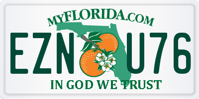 FL license plate EZNU76