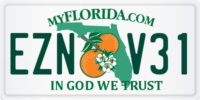 FL license plate EZNV31