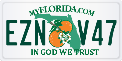 FL license plate EZNV47