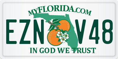 FL license plate EZNV48