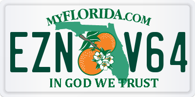 FL license plate EZNV64