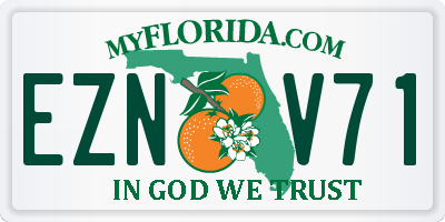 FL license plate EZNV71