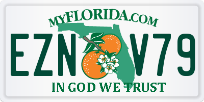 FL license plate EZNV79