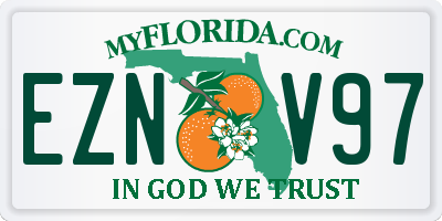 FL license plate EZNV97