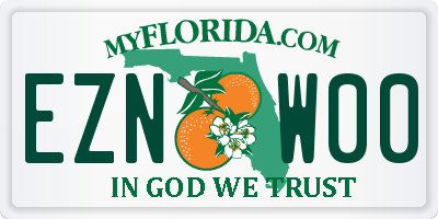 FL license plate EZNW00