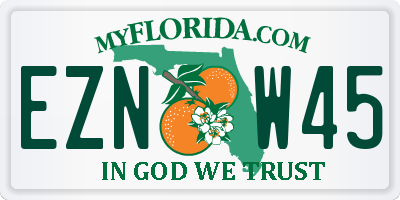 FL license plate EZNW45