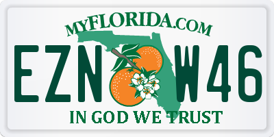 FL license plate EZNW46