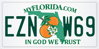 FL license plate EZNW69