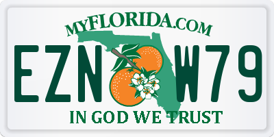 FL license plate EZNW79