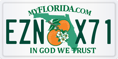 FL license plate EZNX71