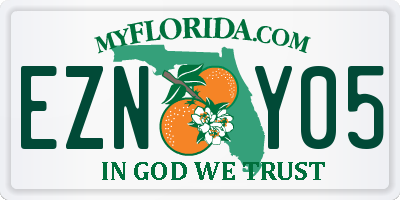 FL license plate EZNY05