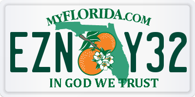 FL license plate EZNY32