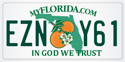 FL license plate EZNY61