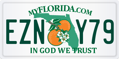 FL license plate EZNY79