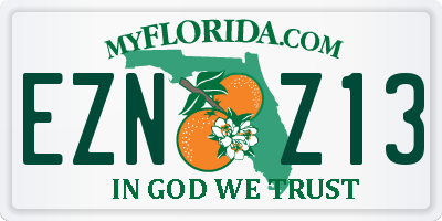 FL license plate EZNZ13