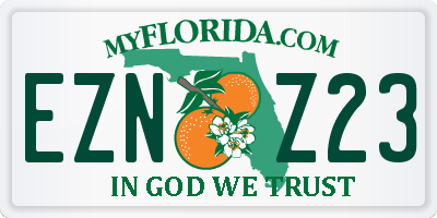 FL license plate EZNZ23