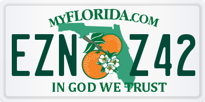 FL license plate EZNZ42