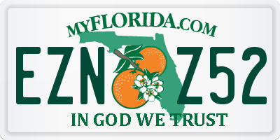 FL license plate EZNZ52