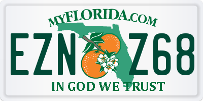 FL license plate EZNZ68