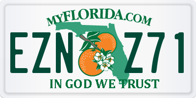 FL license plate EZNZ71