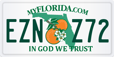 FL license plate EZNZ72