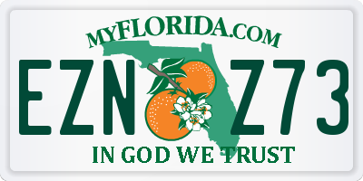 FL license plate EZNZ73