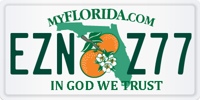 FL license plate EZNZ77