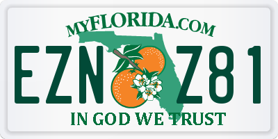 FL license plate EZNZ81