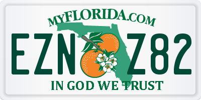 FL license plate EZNZ82